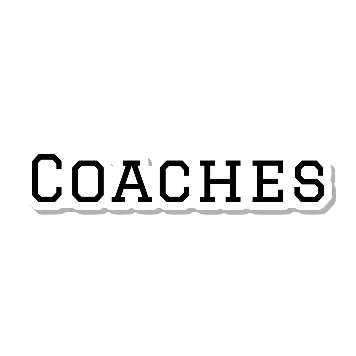 Coaches die-cut sticker