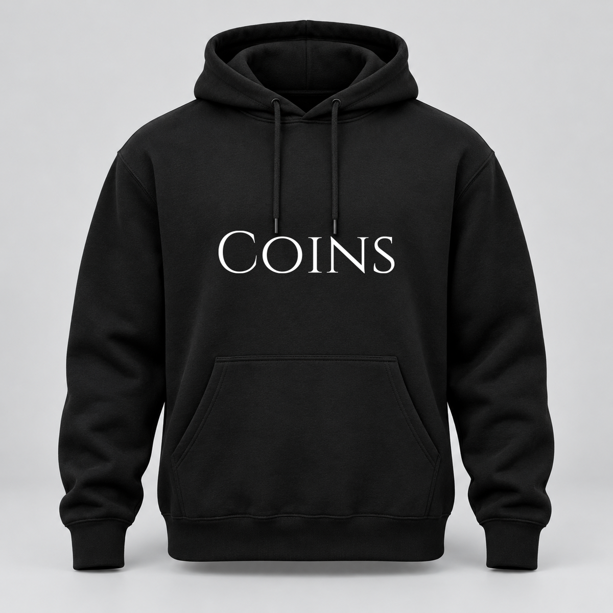 Coins Hoodie in black