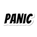 Panic die-cut sticker