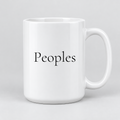 Peoples Mug in white