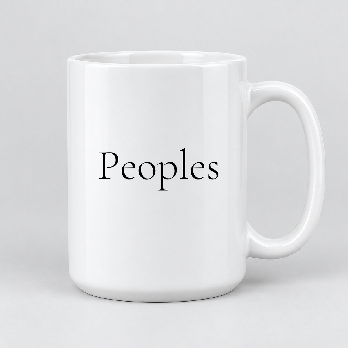 Peoples Mug in white