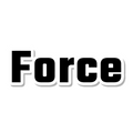 Force die-cut sticker
