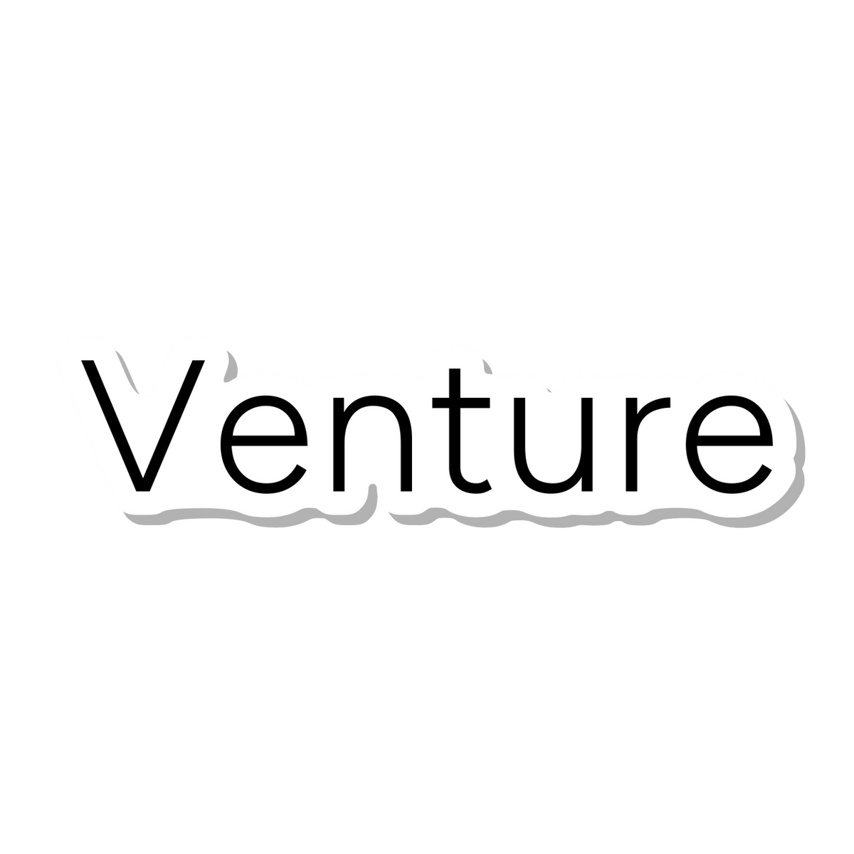 Venture die-cut sticker