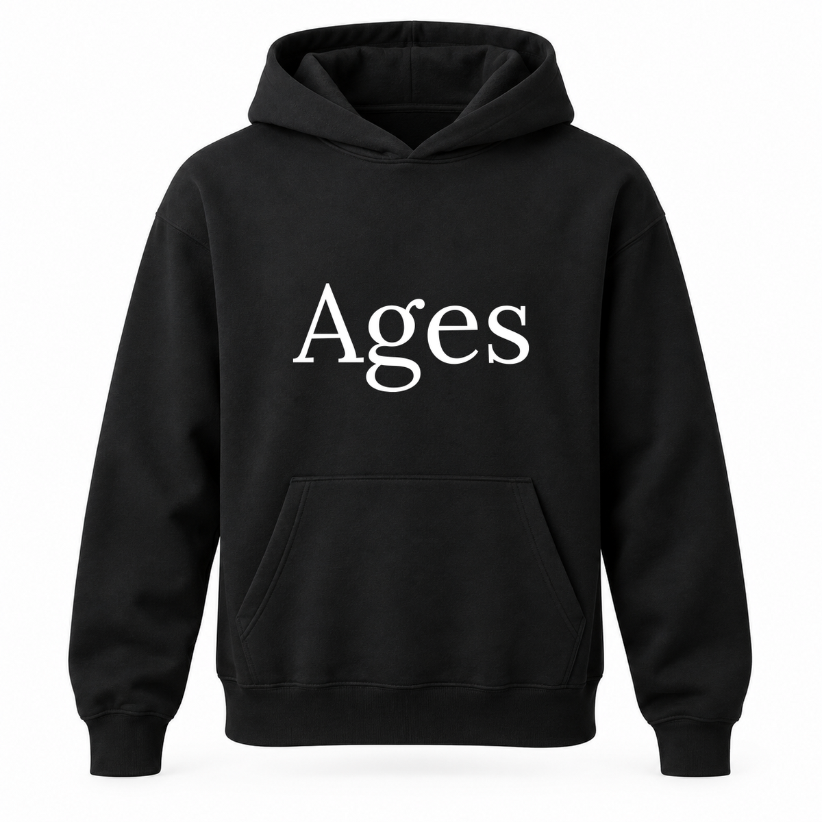 Ages Hoodie in black
