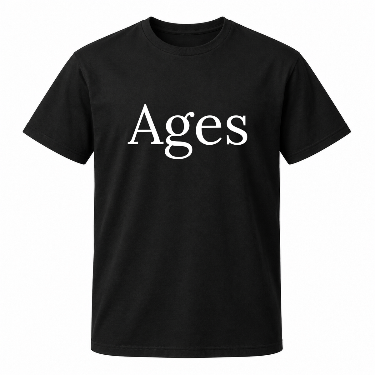 Ages T-Shirt in black