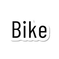 Bike die-cut sticker