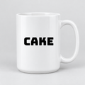 Cake Mug in white
