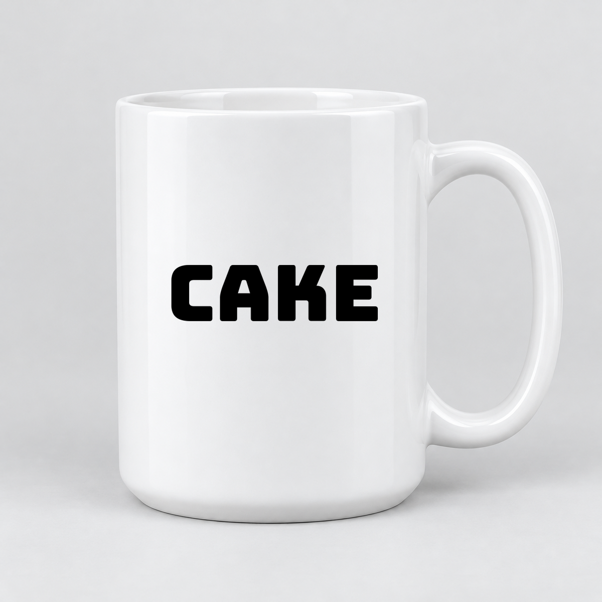 Cake Mug in white