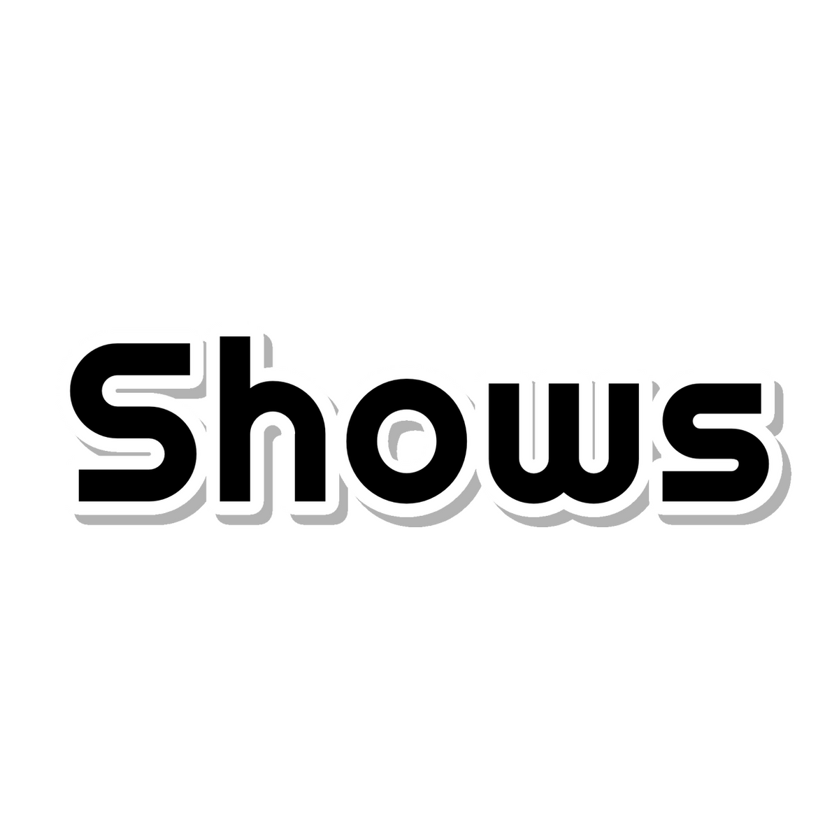 Shows die-cut sticker