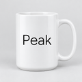 Peak Mug in white