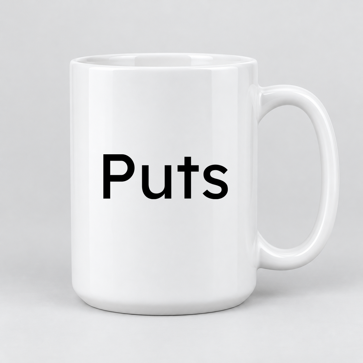 Puts Mug in white