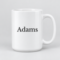 Adams Mug in white