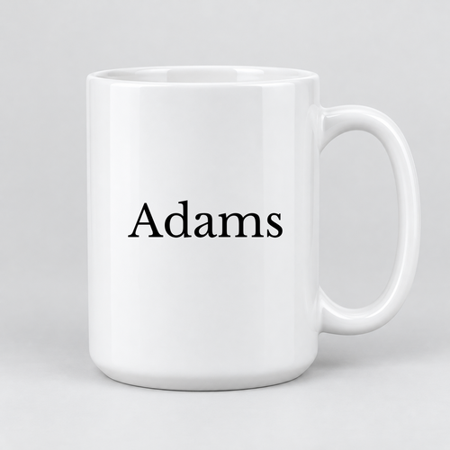 Adams Mug in white