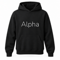 Alpha Hoodie in black