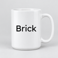 Brick Mug in white