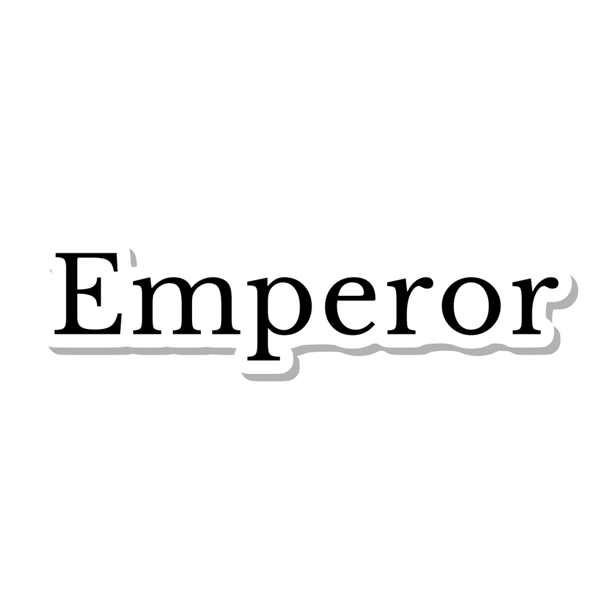 Emperor die-cut sticker