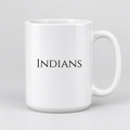 Indians Mug in white