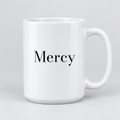 Mercy Mug in white