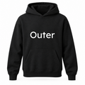 Outer Hoodie in black