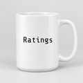 Ratings Mug in white