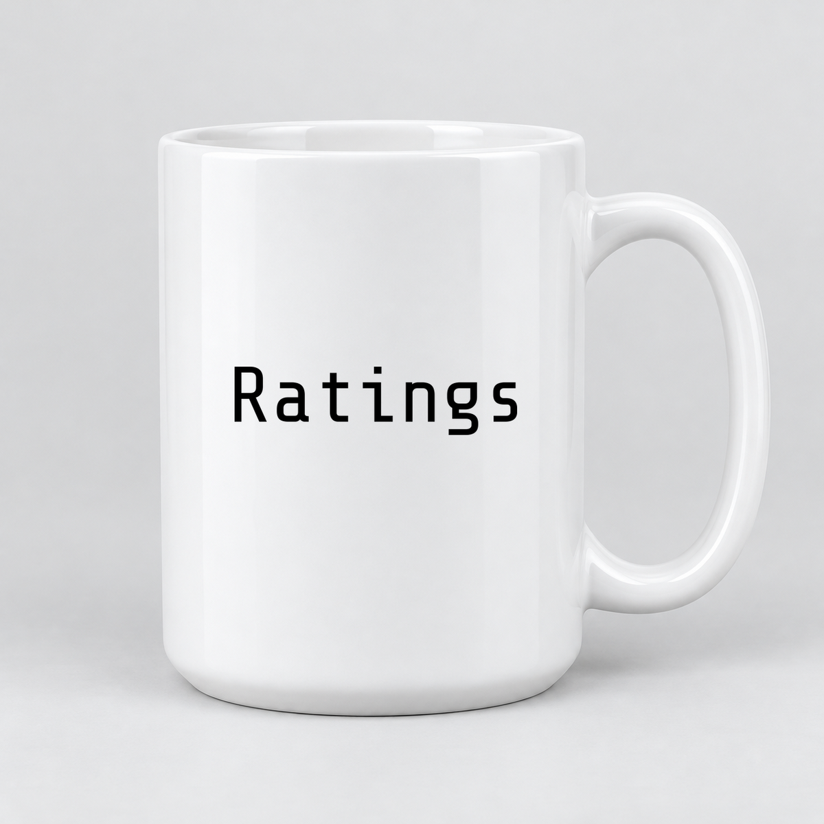 Ratings Mug in white