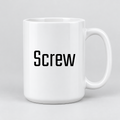 Screw Mug in white