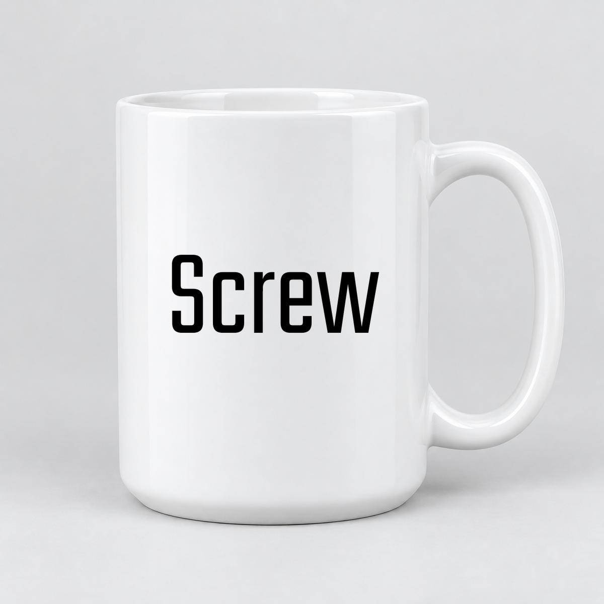Screw Mug in white