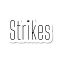 Strikes die-cut sticker