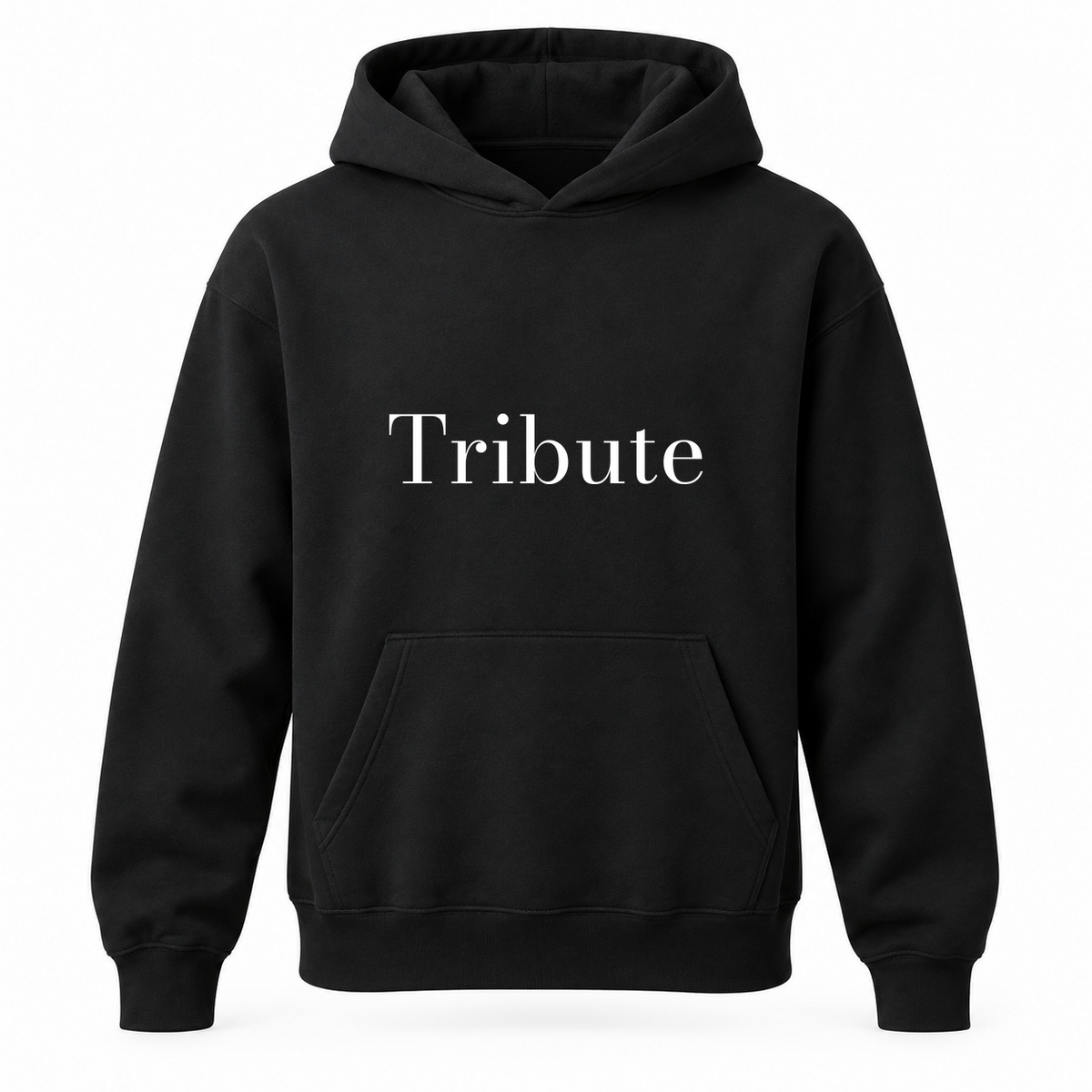 Tribute Hoodie in black