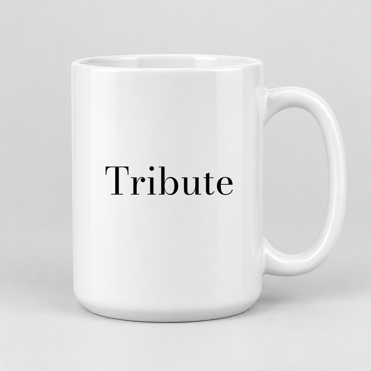 Tribute Mug in white