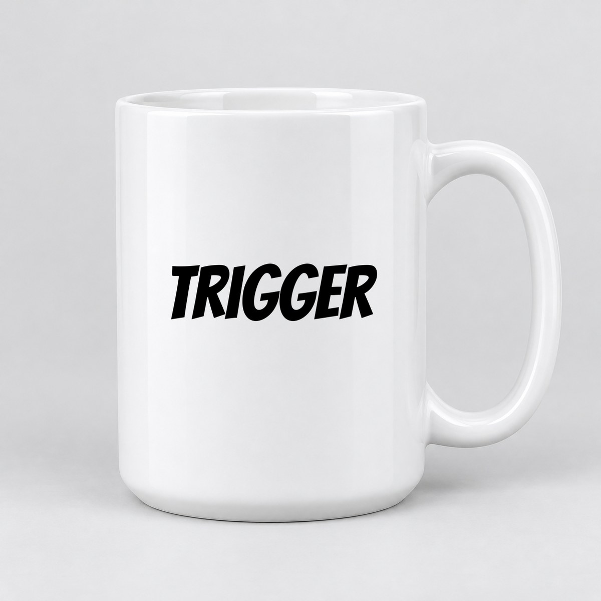 Trigger Mug in white