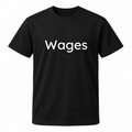 Wages T-Shirt in black