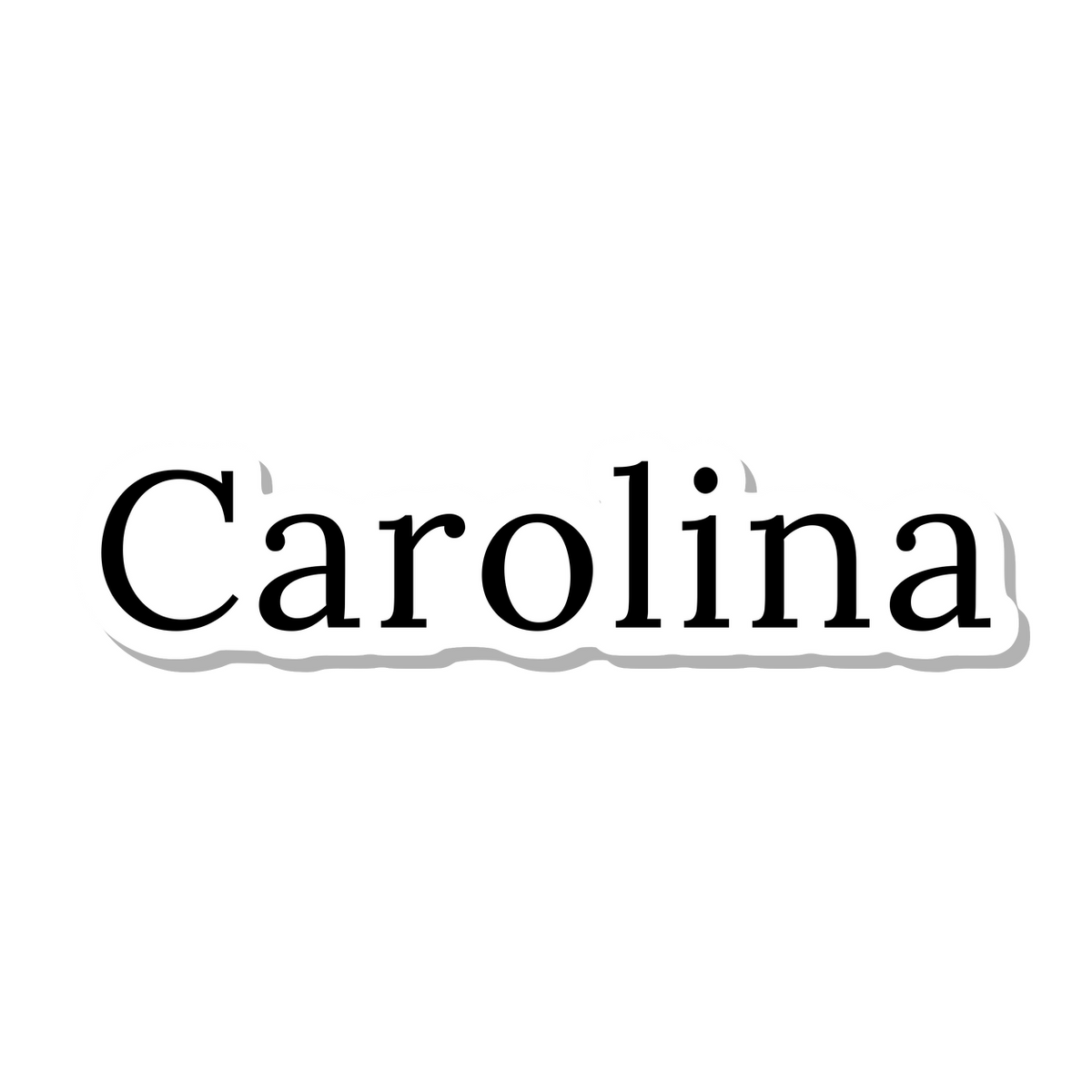 Carolina die-cut sticker