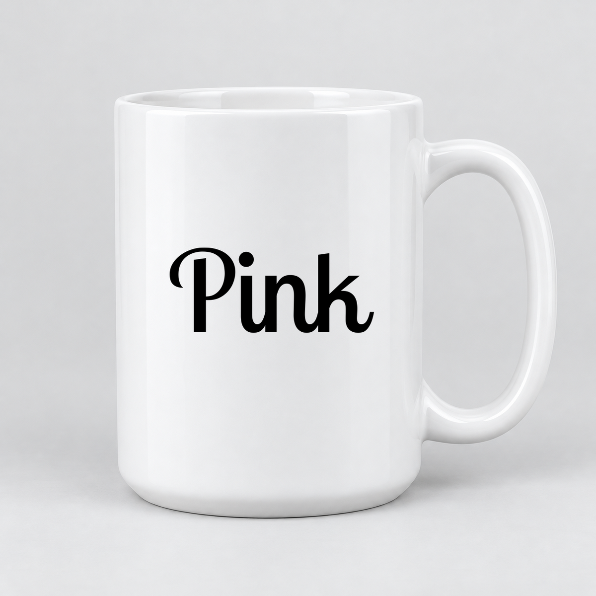 Pink Mug in white