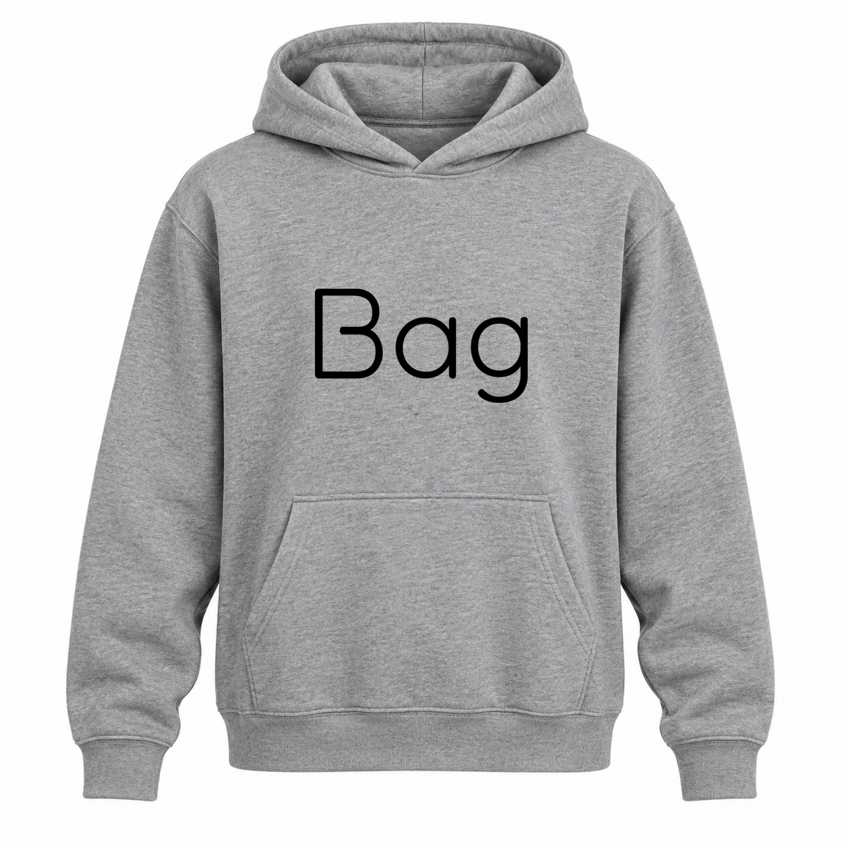 Bag Hoodie in gray