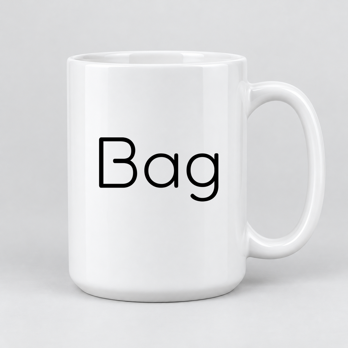 Bag Mug in white