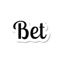 Bet die-cut sticker