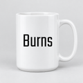 Burns Mug in white