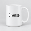 Diverse Mug in white