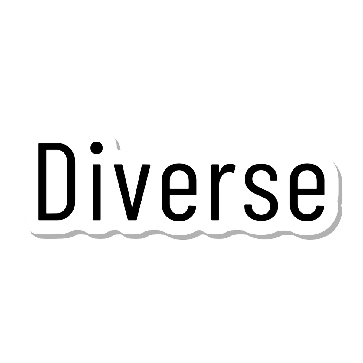 Diverse die-cut sticker