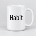 Habit Mug in white