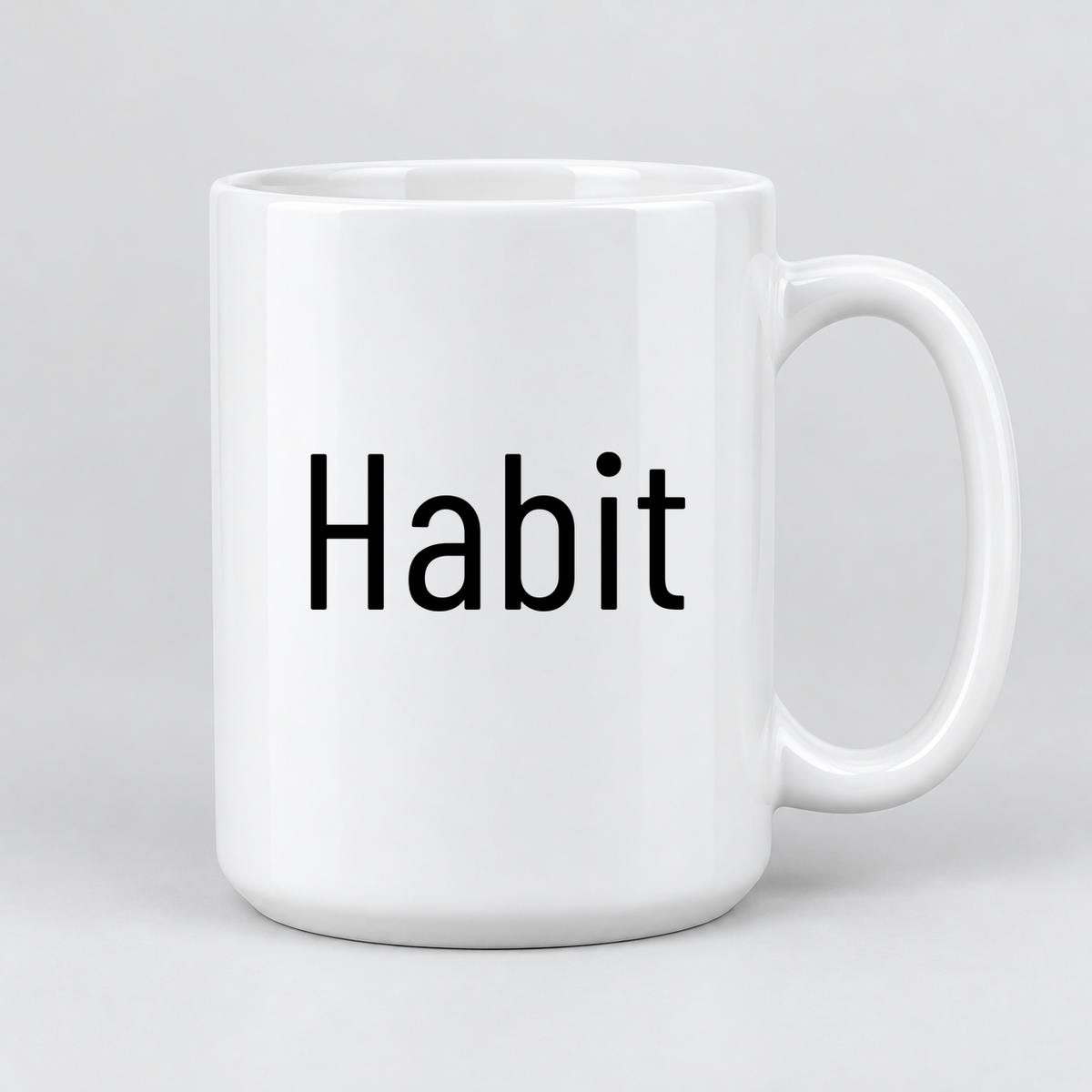 Habit Mug in white
