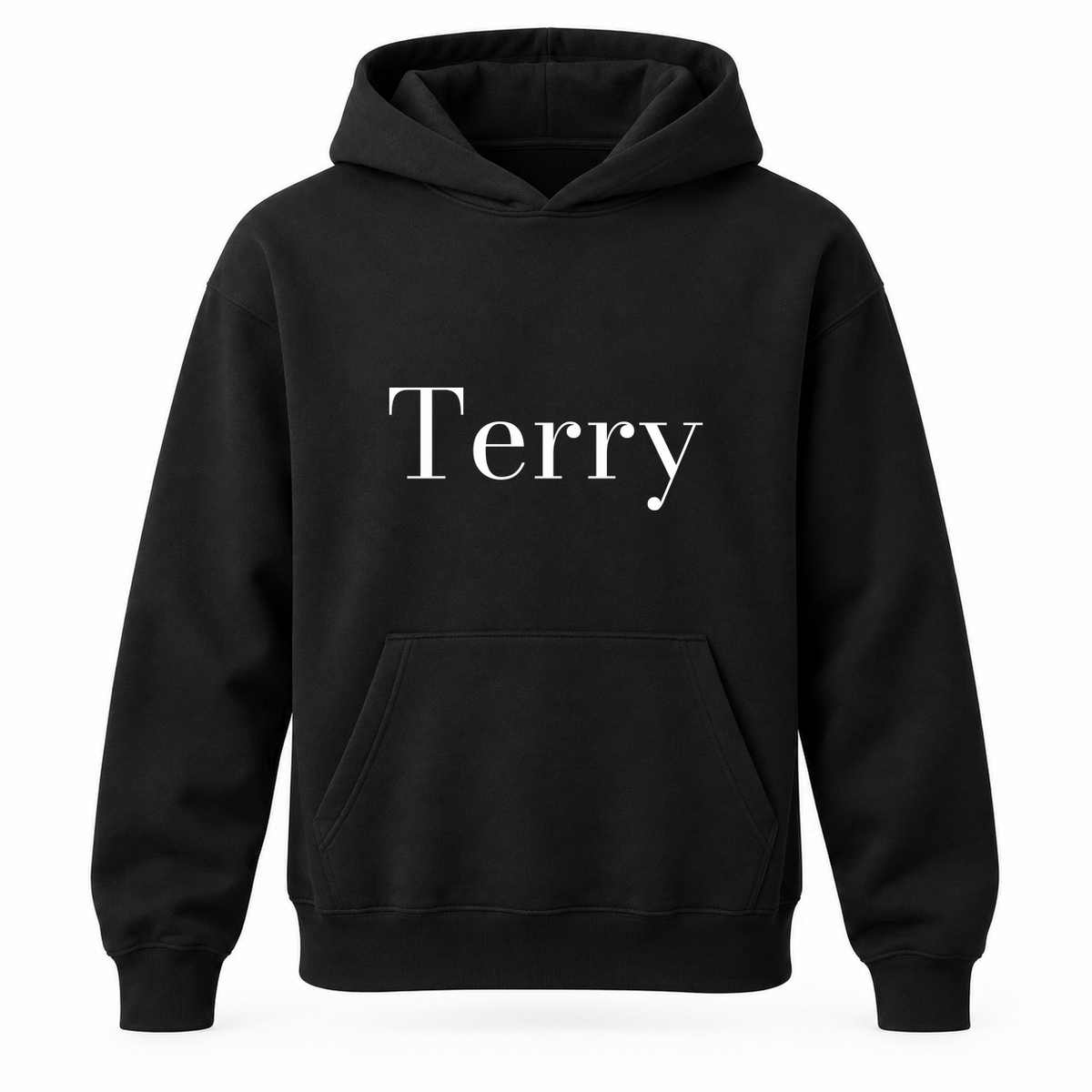 Terry Hoodie in black