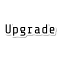 Upgrade die-cut sticker