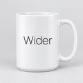 Wider Mug in white