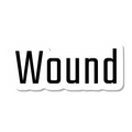 Wound die-cut sticker