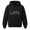 Lets Hoodie in black