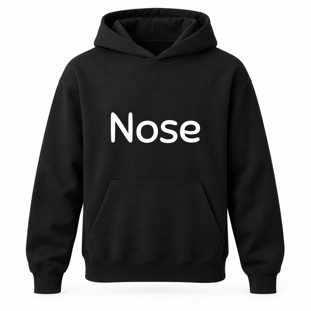 Nose Hoodie in black