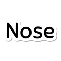 Nose die-cut sticker
