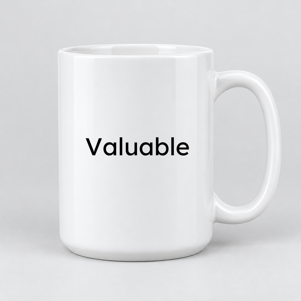 Valuable Mug in white